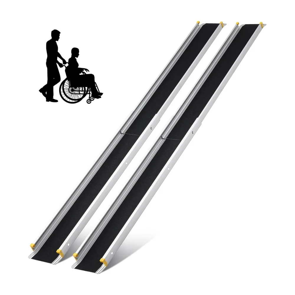 WHLICKS WR02 Telescopic Wheelchair Ramp — 8 ft telescopic configuration
