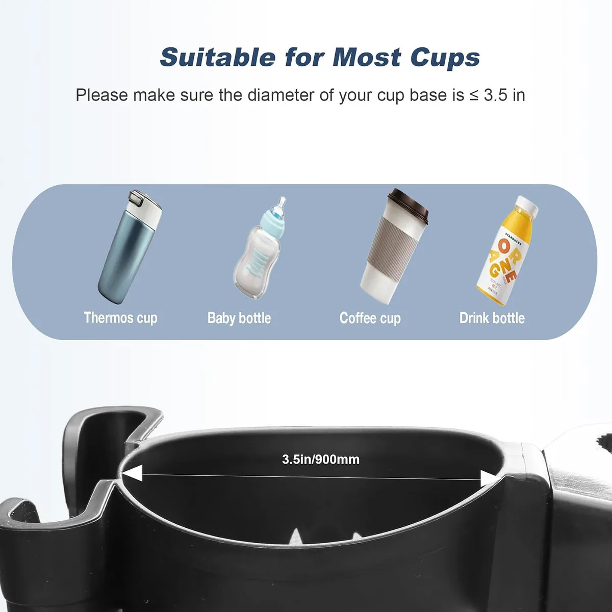 WHLICKS Cup & Phone Holder — Cup holder with phone holder image 3