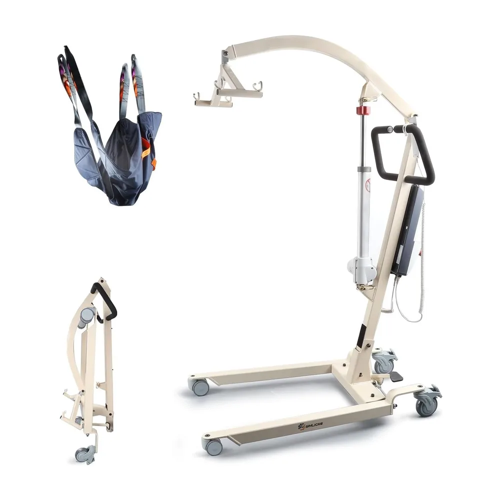 WHLICKS Electric Patient Lift — White