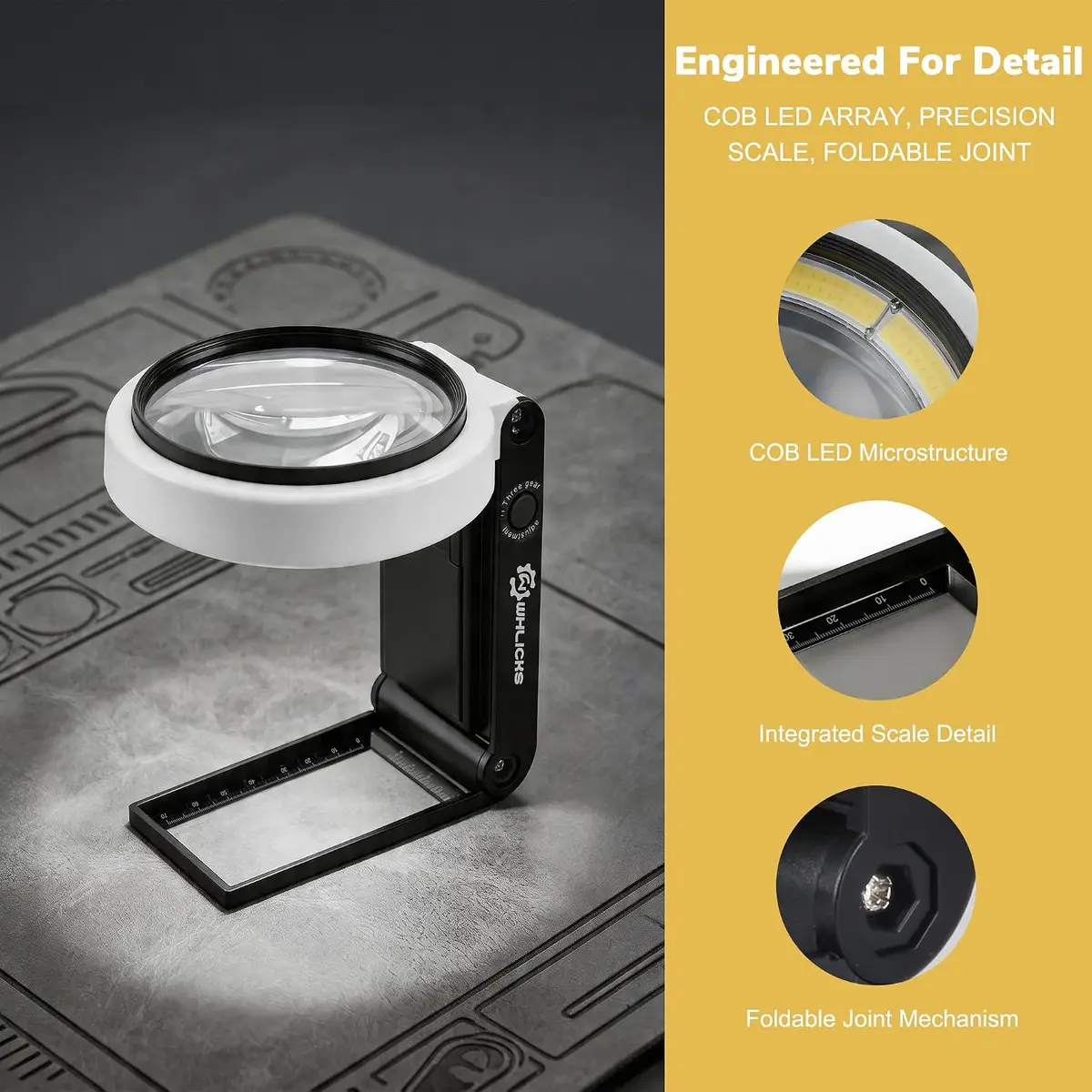 WHLICKS LED Magnifier — White image 4