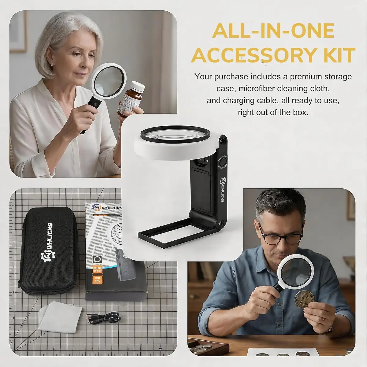 WHLICKS LED Magnifier — White image 7
