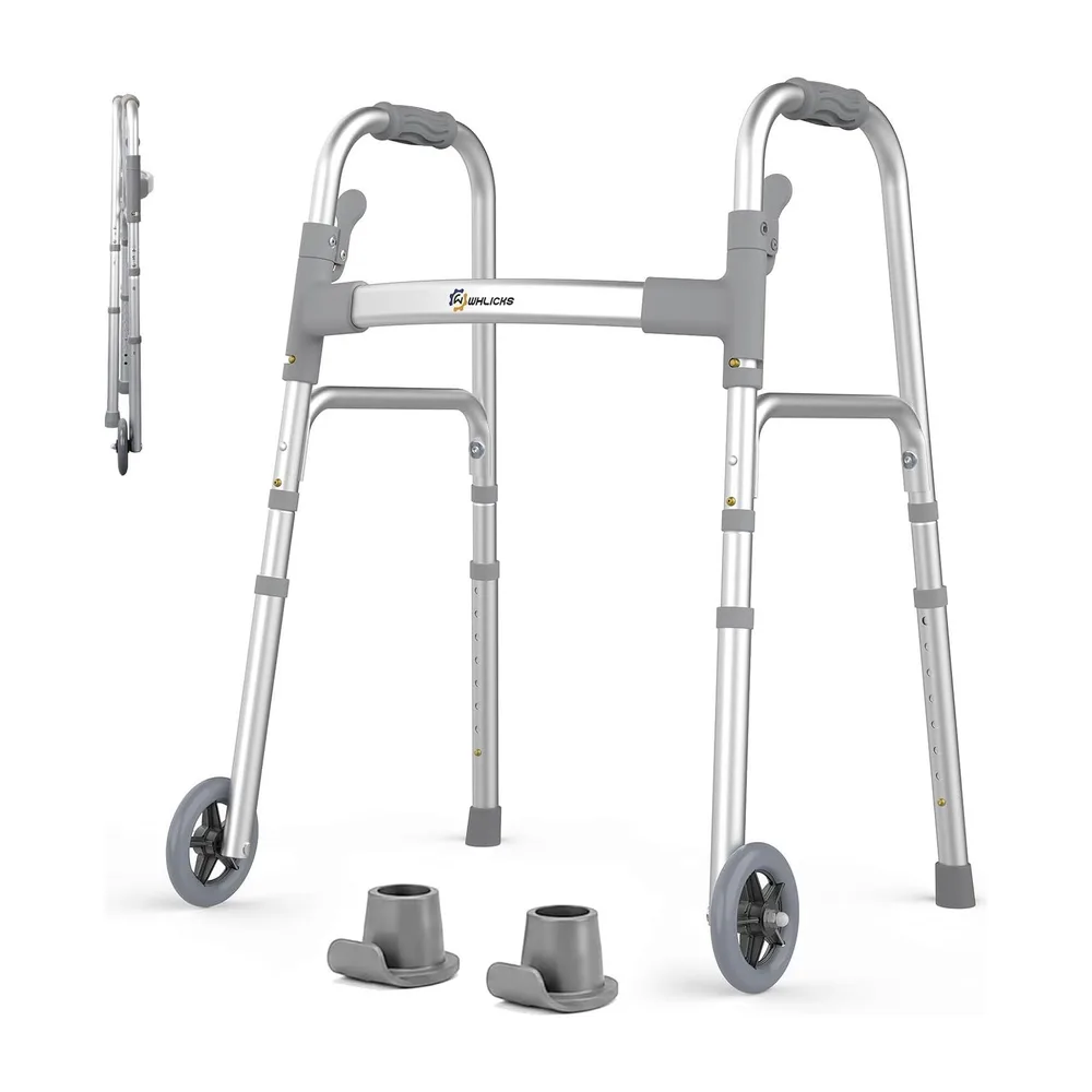 WHLICKS SW10 Folding Walker with Ski Glides — SW10