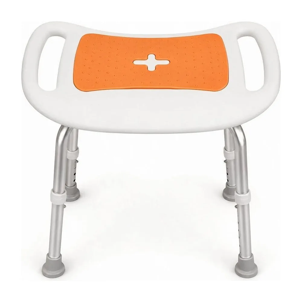 WHLICKS Extra-Wide Shower Chair — Standard · Orange