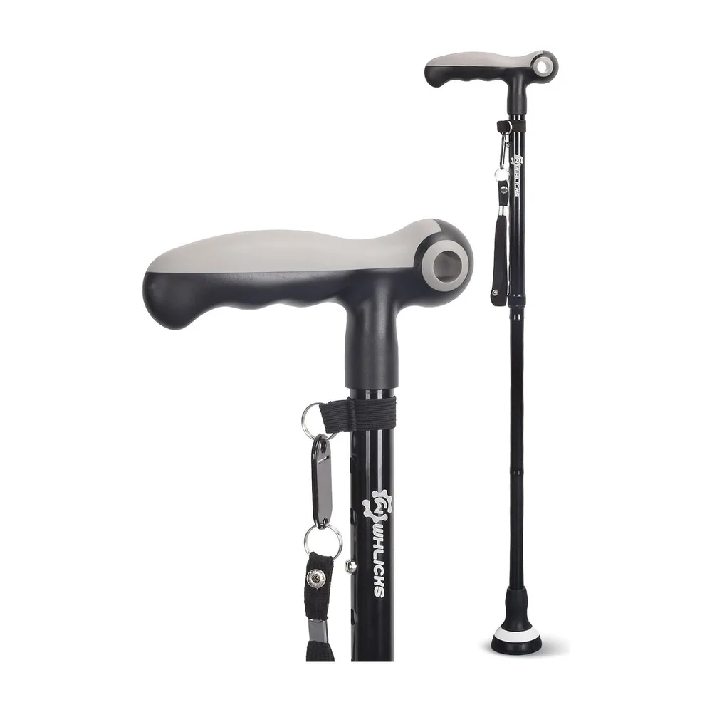 WHLICKS WE03 Folding Walking Cane — Dark